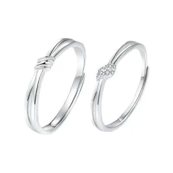 GUDUD 999 Fine Silver Rings Unisex