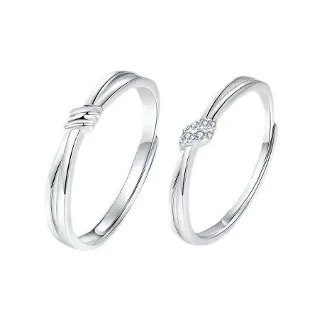 GUDUD 999 Fine Silver Rings Unisex