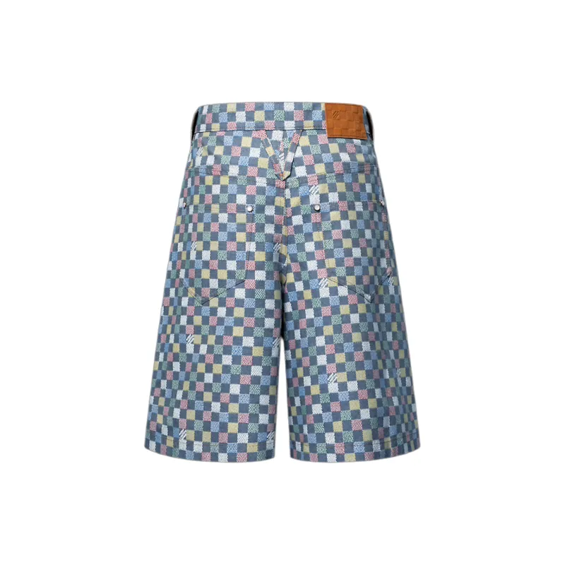 LOUIS VUITTON Damier Wide Chambray Shorts-1