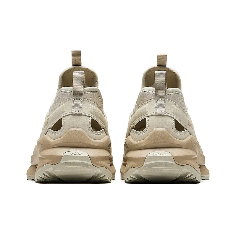 Anta Forest Exploration Slip Resistant Breathable Abrasion Resistant River Trekking Shoes Men's Beige-3