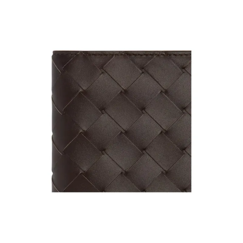 Bottega Veneta Intrecciato Cow Leather Passport Holder Women's Brown-3