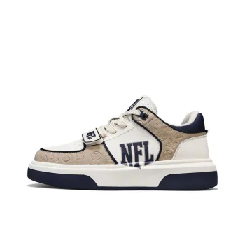 NFL College 1 Lower Toddler Shoes Low Top Skateboard Shoes Unisex Beige Blue