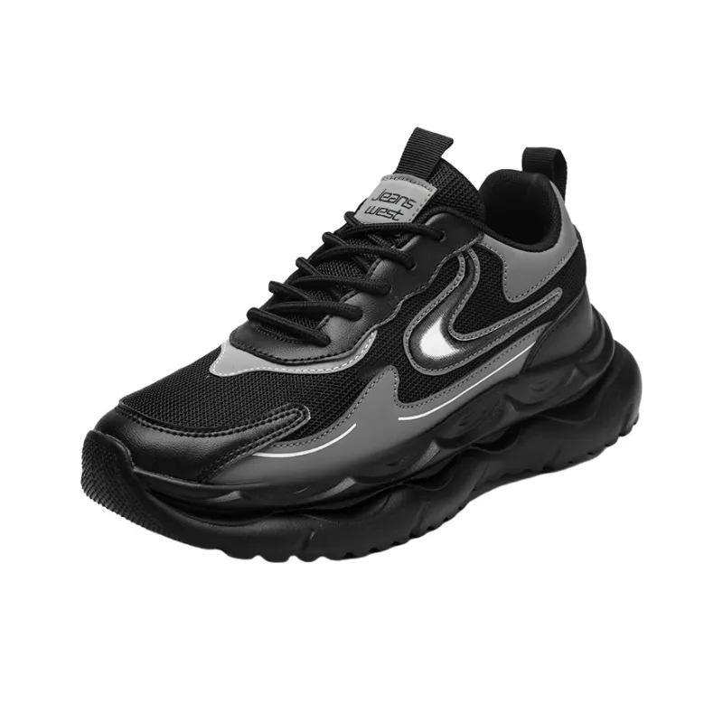 JEANSWEST Trendy Running Lightweight High Rebound, All Season Life Low Top Skateboard Shoes Men's-3