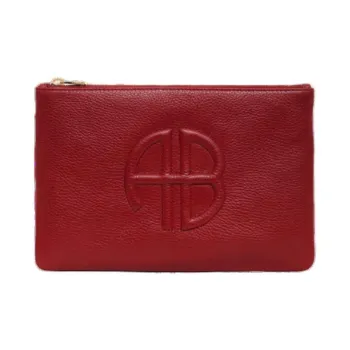 Anine Bing Leather Clutch Women's Red