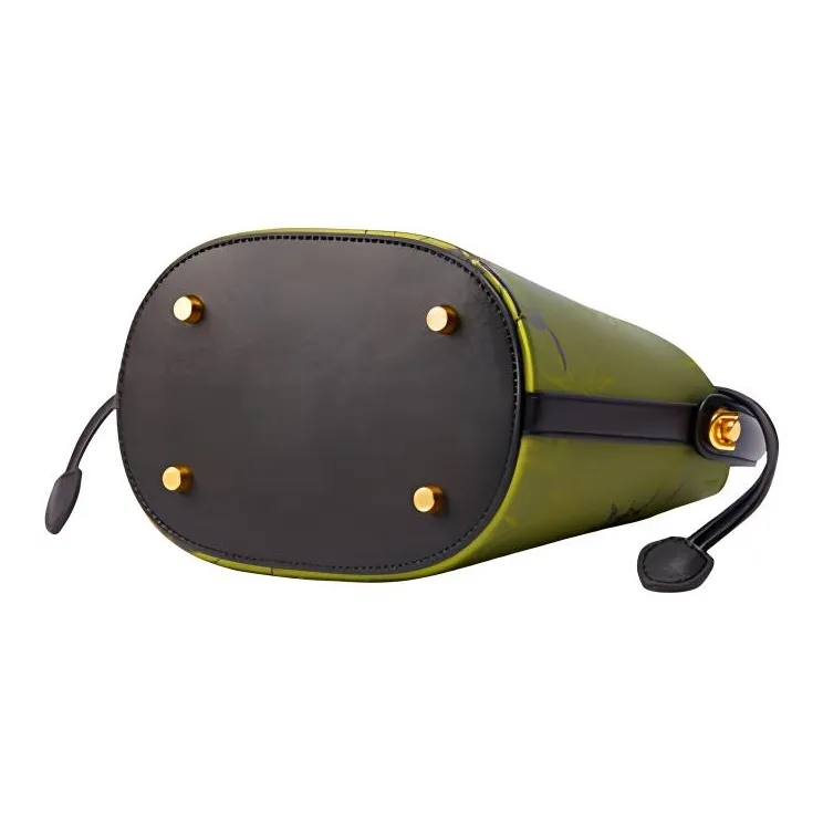 Pmsi Cow Leather, Split Cow Leather Bucket Bag Handbag Trumpets Women's Multicolor-4