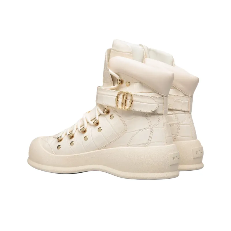 BALLY Clyff Ankle Boots Women's White-3