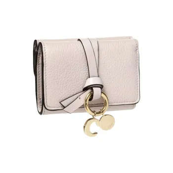 Chloe Calfskin Wallet Women's Gray