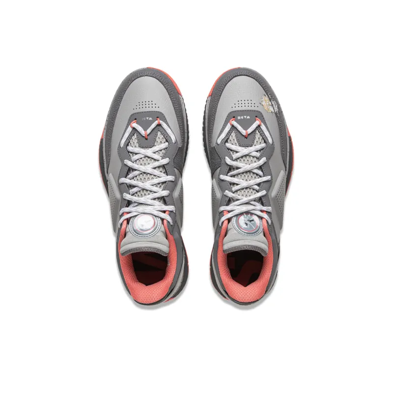 Staple x LiNing Cushioning Anti Slip And Wear Resistant Breathable Rebound Low Top Basketball Shoes Men's Gray-3