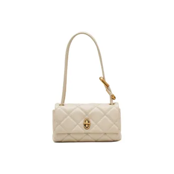 MARC JACOBS Leather Shoulder Bag Mini Women's Cloud White