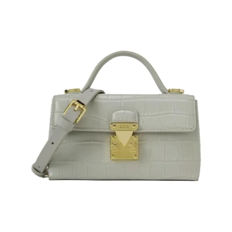 ELLE Cow Leather Shoulder Bag, Crossbody Bag, Handbag Women's Multicolor-7