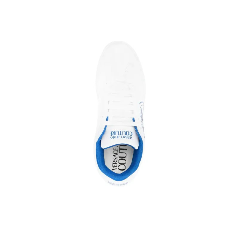 VERSACE JEANS COUTURE V Emblem Court 88 Low Top Skateboard Shoes Men's White-4