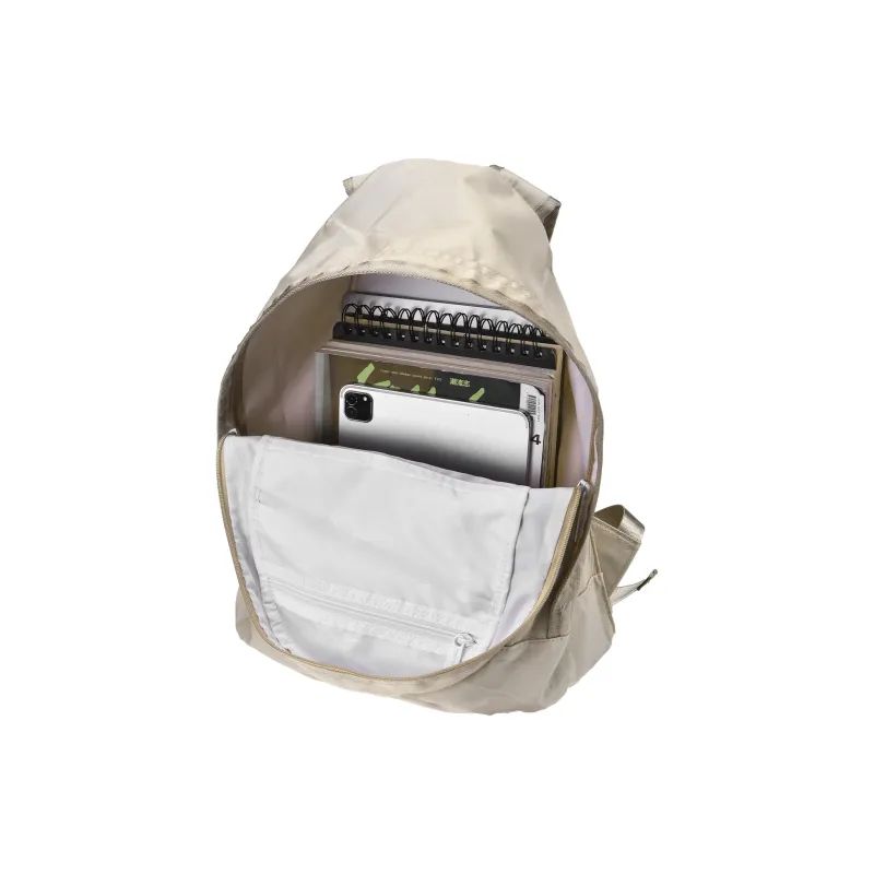 TURN UP Polyester Students Backpack Unisex Ecru-3