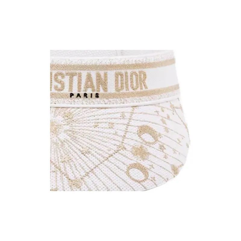 DIOR Polypropylene Fiber Sun Protection Hats Women's White-2