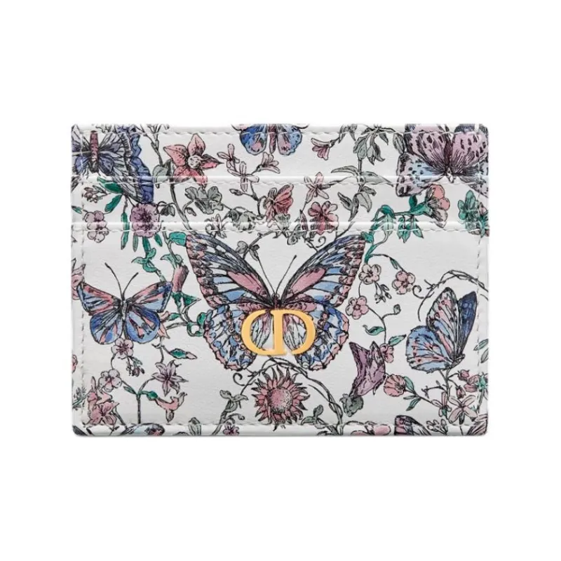 DIOR Caro Calfskin Card Holder Women's Multicolor-0