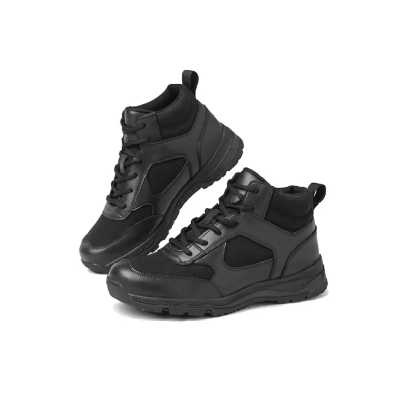 Shu Family Cushioned Slip-Resistant High-Top Casual Shoes Men's Black-1