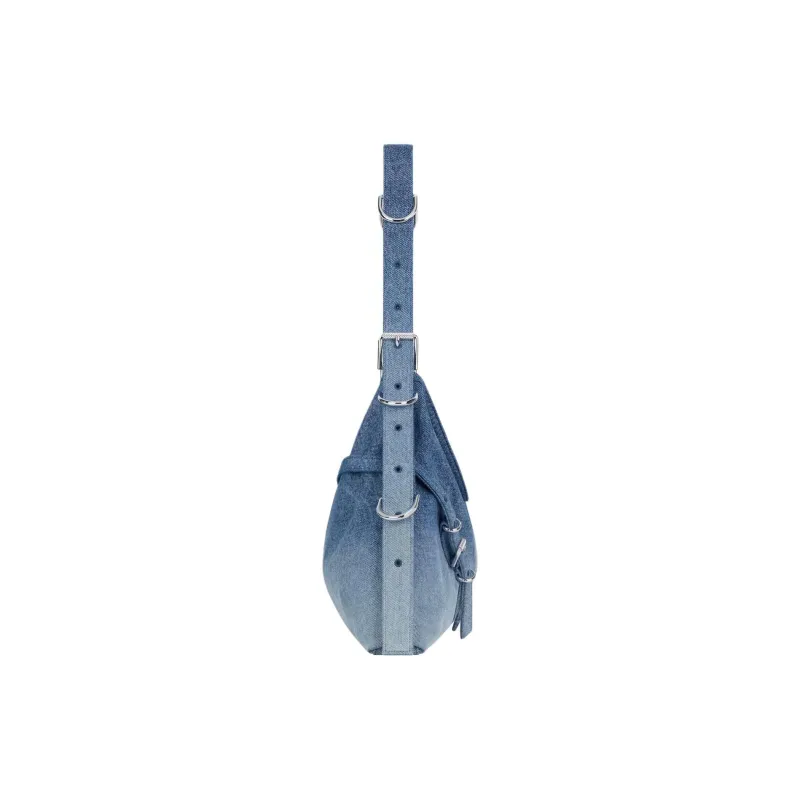Givenchy Voyou Cotton Shoulder Bag Regular Women's Blue-1
