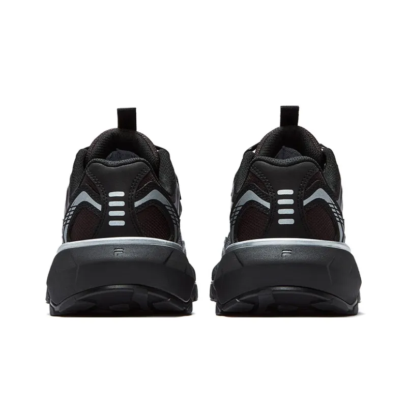 FILA FUSION Anti-Slip Wear-Resistant Low-Top Chunky Sneakers Women's Black-6