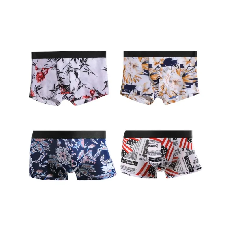 Cotton Gene Underpants Men's 4 Pack Mixed Color-0
