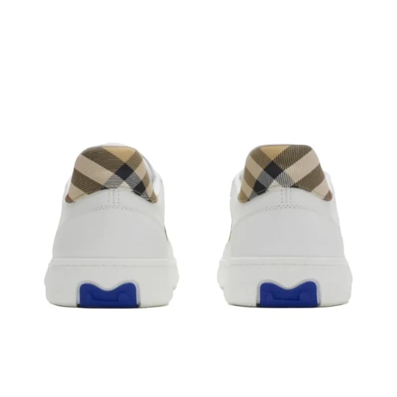 Burberry Terrace Low Top Skateboard Shoes Men's White-3