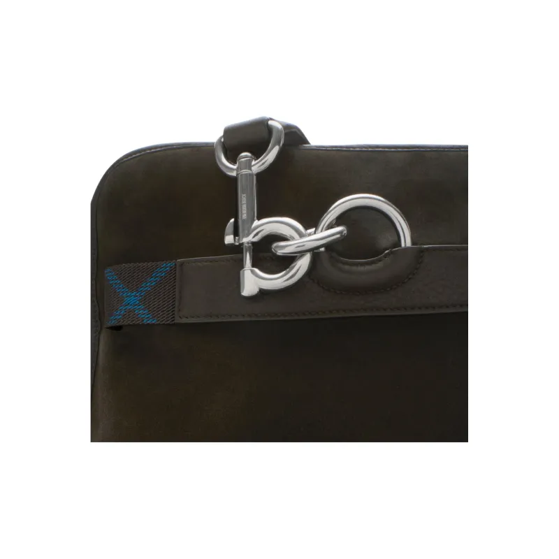 Burberry Calfskin Travel Bag Men's Brown-3