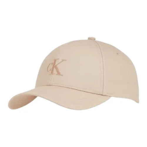 CALVIN KLEIN Polyester, Recycled Polyester Blend Baseball Caps Men's Light Umber