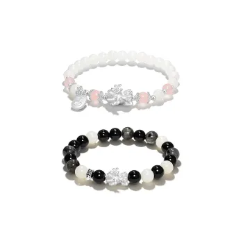 FOREVER MELODY White Jade Bodhi Bracelets Unisex