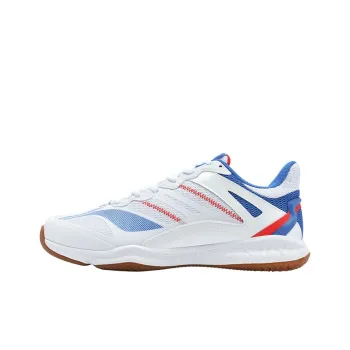 LiNing Sea Green Collection Quick Start Slip Resistant Lightweight Rebound Low Top Badminton Shoes Unisex Palace Blue