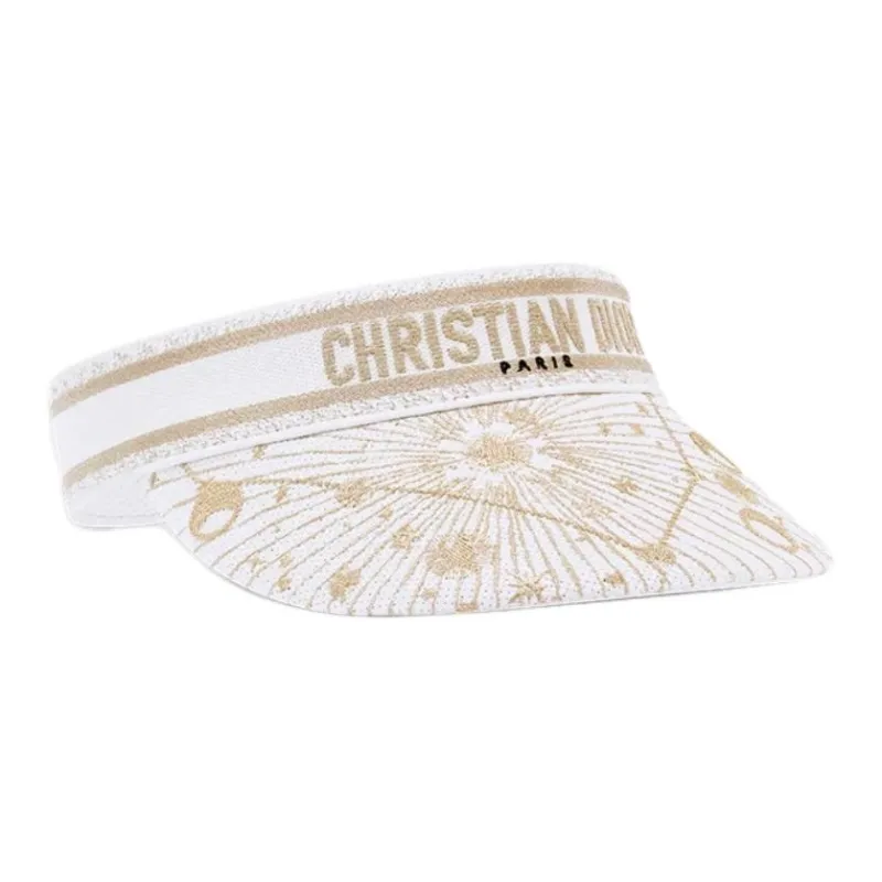 DIOR Polypropylene Fiber Sun Protection Hats Women's White-1
