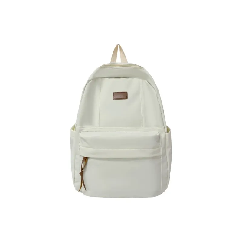 BUBM Composite Cloth Backpack Regular Unisex Black/Ecru/Green/Burgundy-16