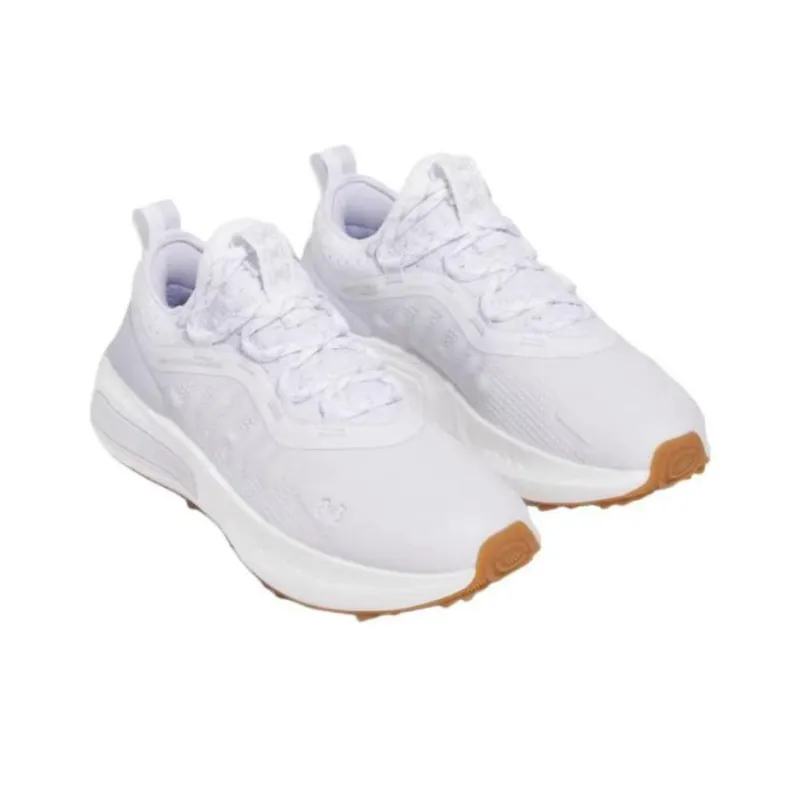 Under Armour Cushioned Wear-Resistant Coverage Low-Top Golf Shoes Women's White-1