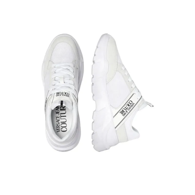 VERSACE JEANS COUTURE Speedtrack Low Top Casual Shoes Men's White-3