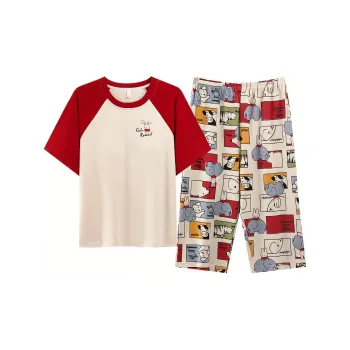 FENTENGCARE Pajama Set Women's Apricot