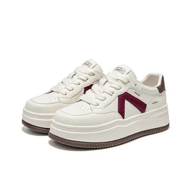 FIVE PLUS Height Increasing Abrasion Resistant Low Top Skateboard Shoes Women's-2