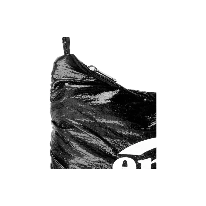 Emis Polyurethane Hobo Bag Shoulder Bag Regular Women's Black-3