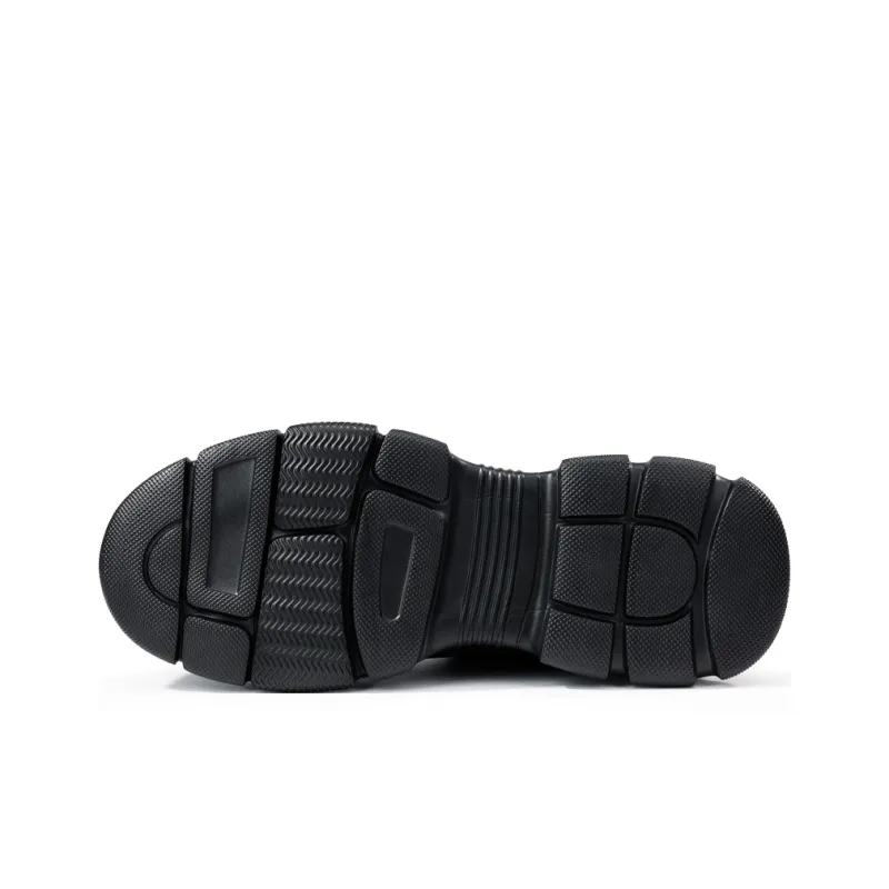 Blue Gull Shield Cushioned Wear-Resistant Lightweight Low-Top Outdoor Shoes Unisex Black-4