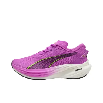 PUMA Deviate NITRO 3 Cushioning Slip Resistant Low Top Running Shoes Women's Purple