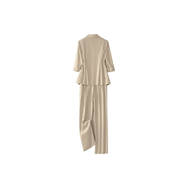 Cypress House Casual Suit Women's Milk Coffee-1