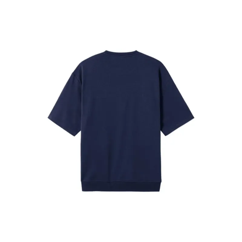 GAP T-Shirts Unisex Marine Blue+Necklace-2