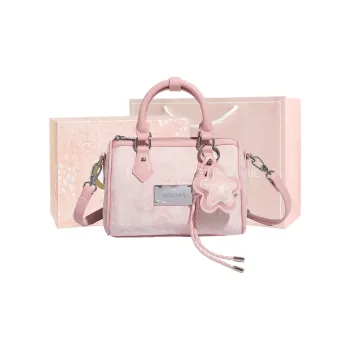 MISS GAIL Artificial Leather Shoulder Bag Crossbody Bag Handbag Regular Women's Pink/Gray