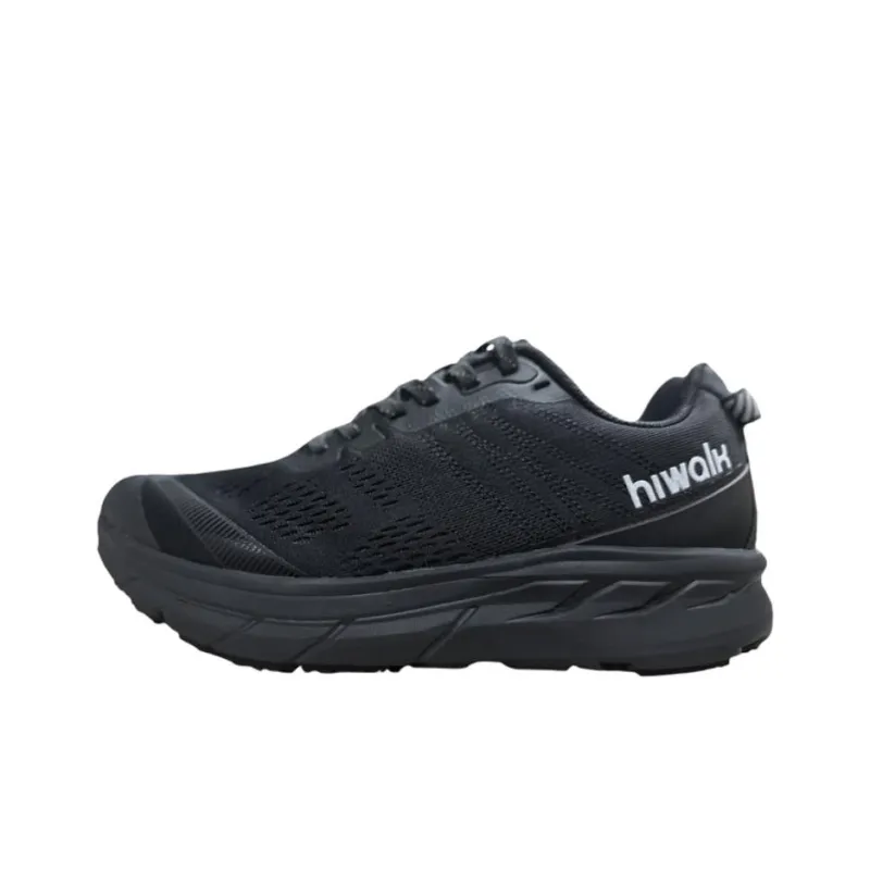 HIWALK Lightweight And Wear-resistant Low-Top Running Shoes Men's Black-0