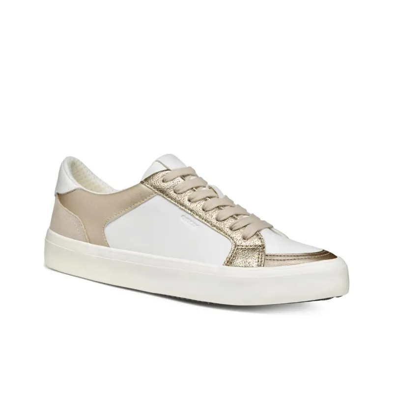 GEOX D Emmeleny Low Top Skateboard Shoes Women's White-1