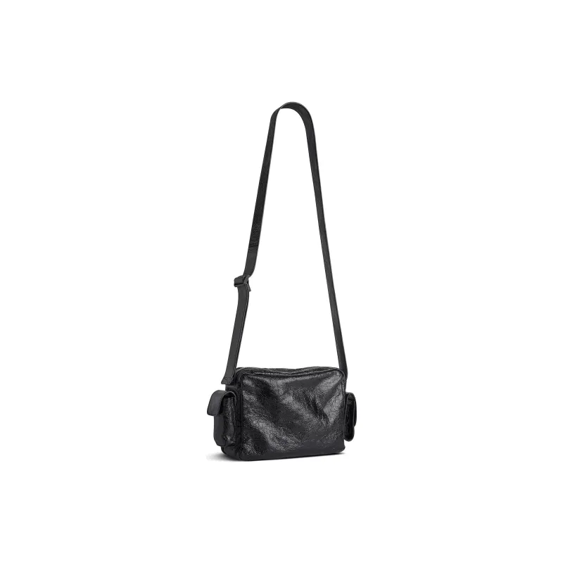 Balenciaga Lambskin Camera Bag, Crossbody Bag, Shoulder Bag Men's Black-1