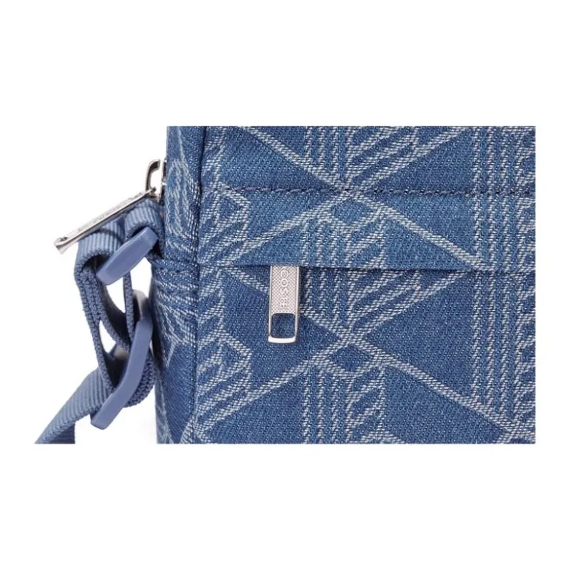 LACOSTE Fabric Shoulder Bag Crossbody Bag Unisex Blue-5