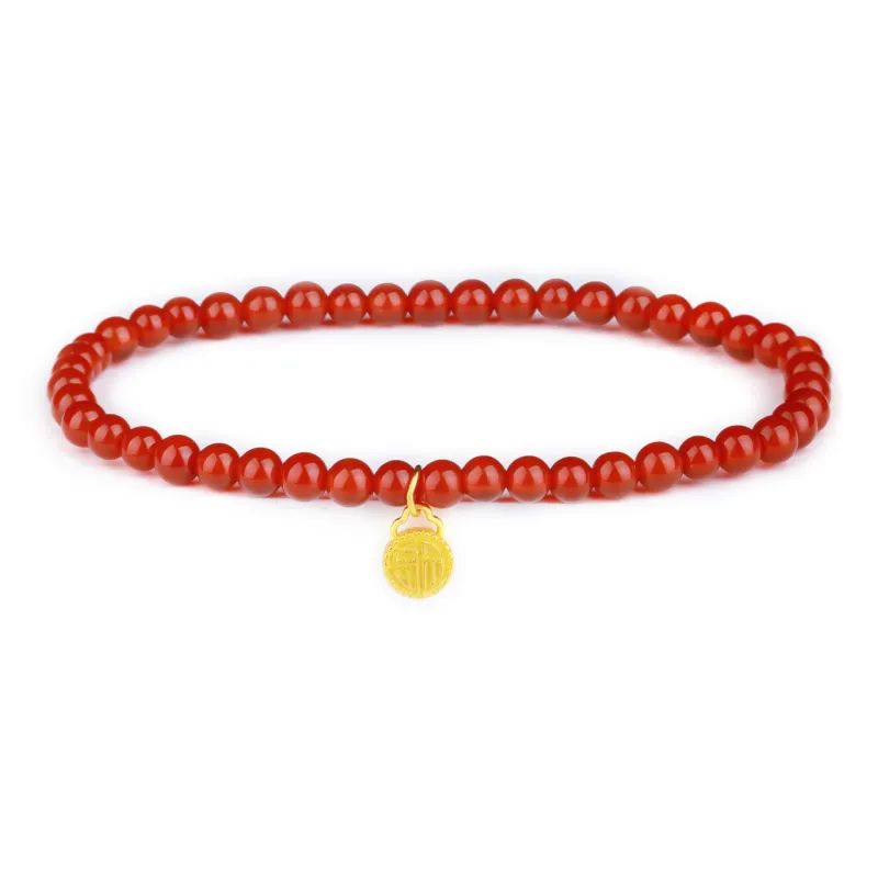 CHINA GOLD Agate Bracelets Women's-0
