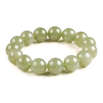 TAMINA Hetian Jade Bracelets Green Jade Unisex