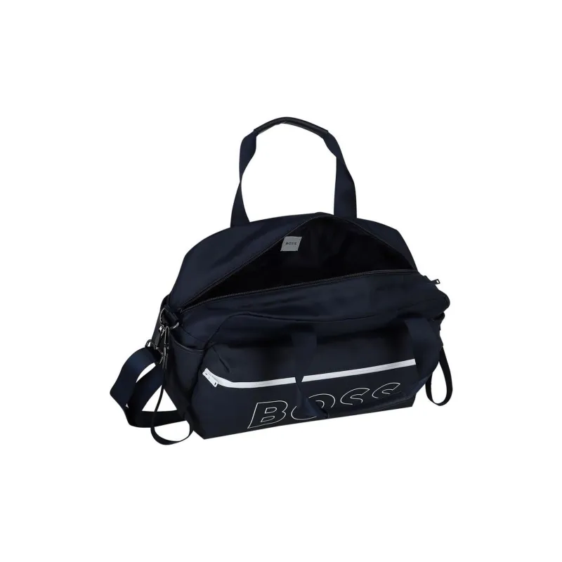 BOSS Polyester One Shoulder Handbags Unisex Marine Blue-4