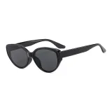 Bright Black Frame with Gray Lens