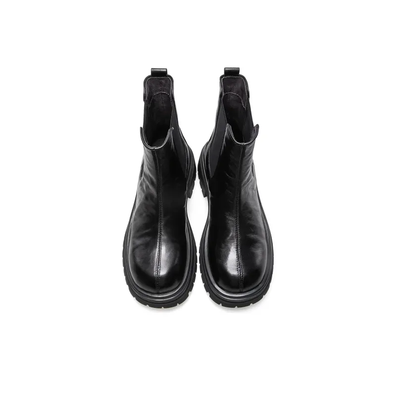 KANGNAI Crew Chelsea Boots Women's Black-2