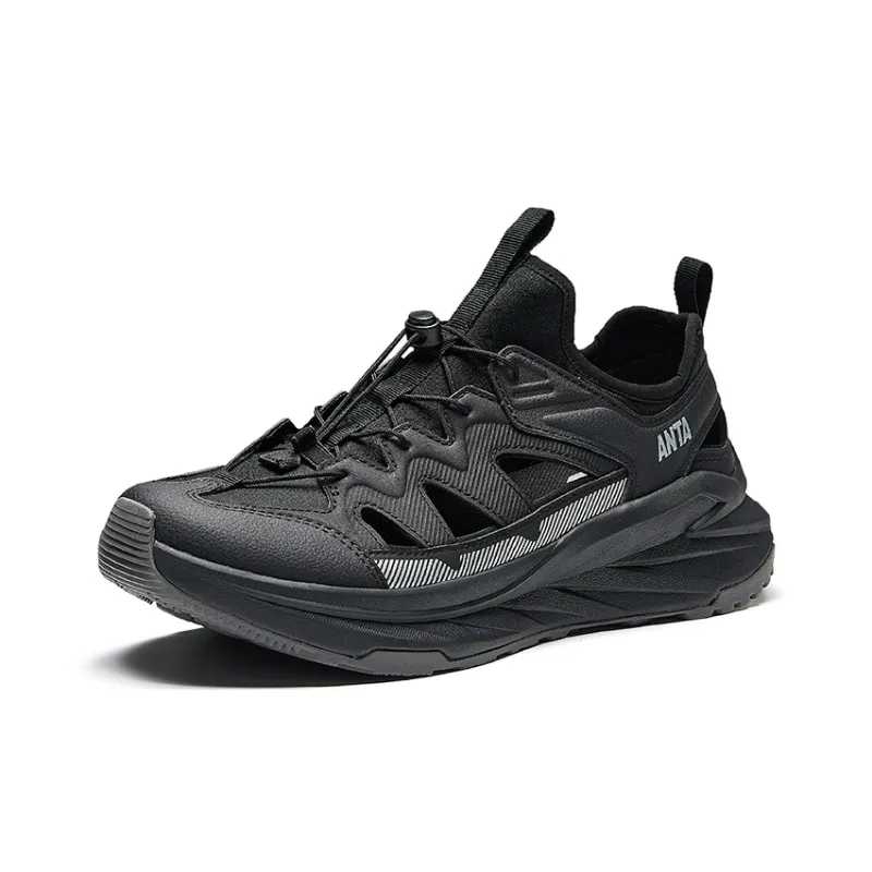 Anta Forest Exploration Non slip Breathable And Wear resistant River Trekking Shoes Men's Black-1