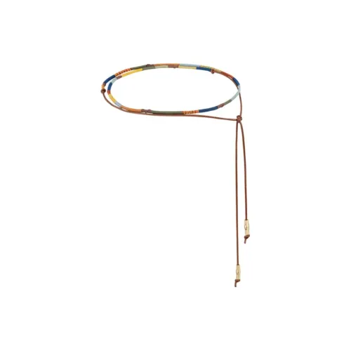 LONGCHAMP Cowhide Leather Belt Women's Multicolor Width 0.5cm